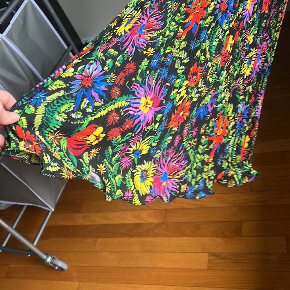 3.1 Phillip Lim floral colorful plisse dress - Picture 10 of 16